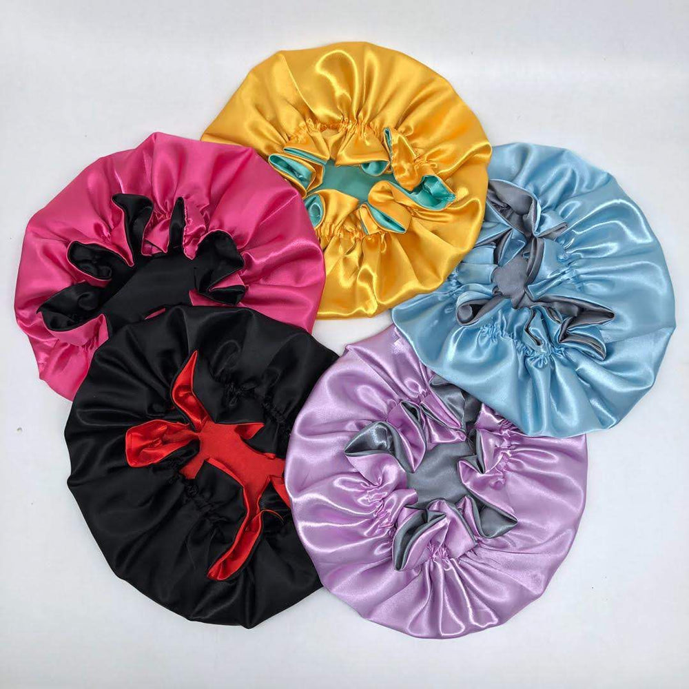 Reversible silk bonnet